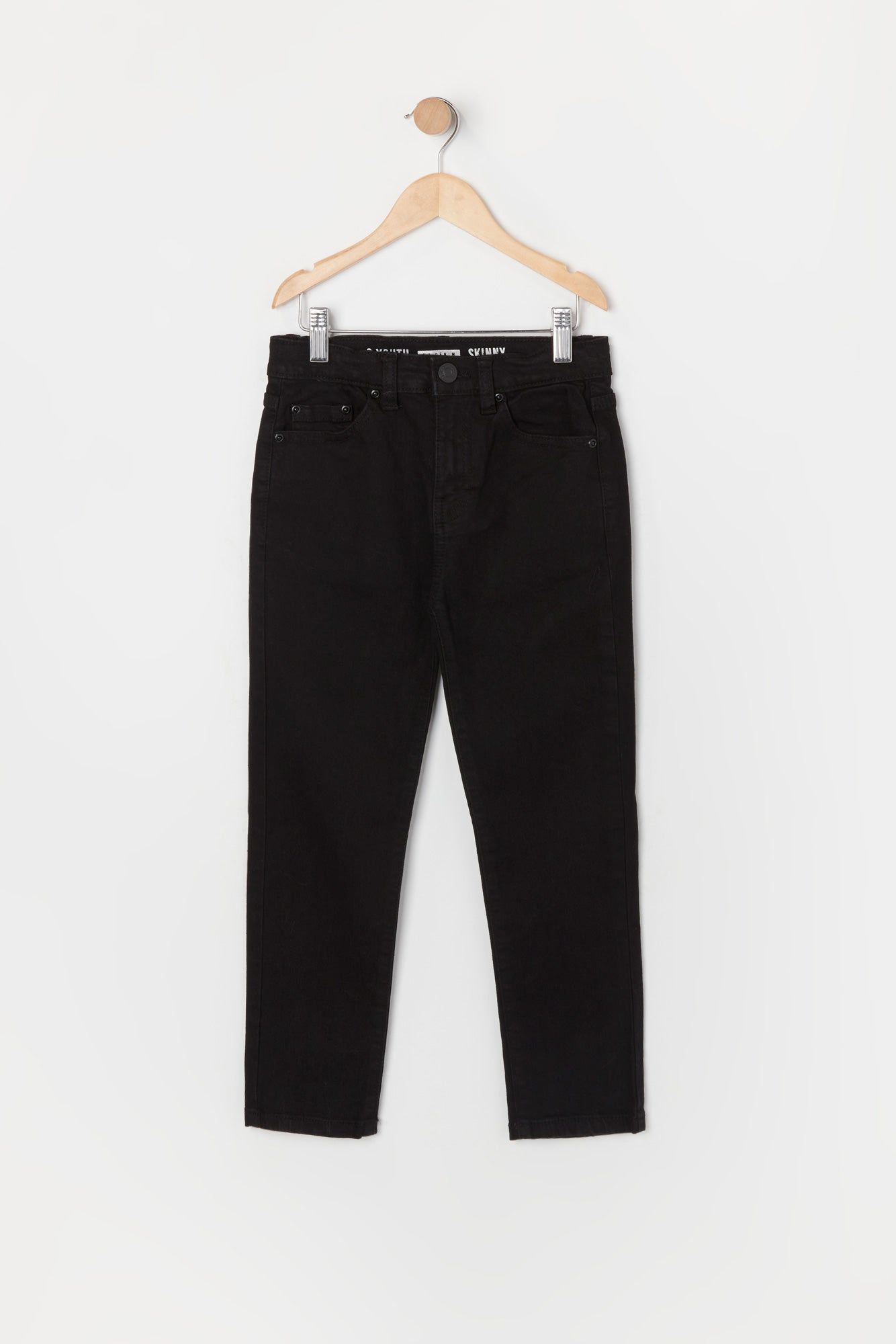 Boys Black Wash Denim Skinny Jean sold by Urban Planet