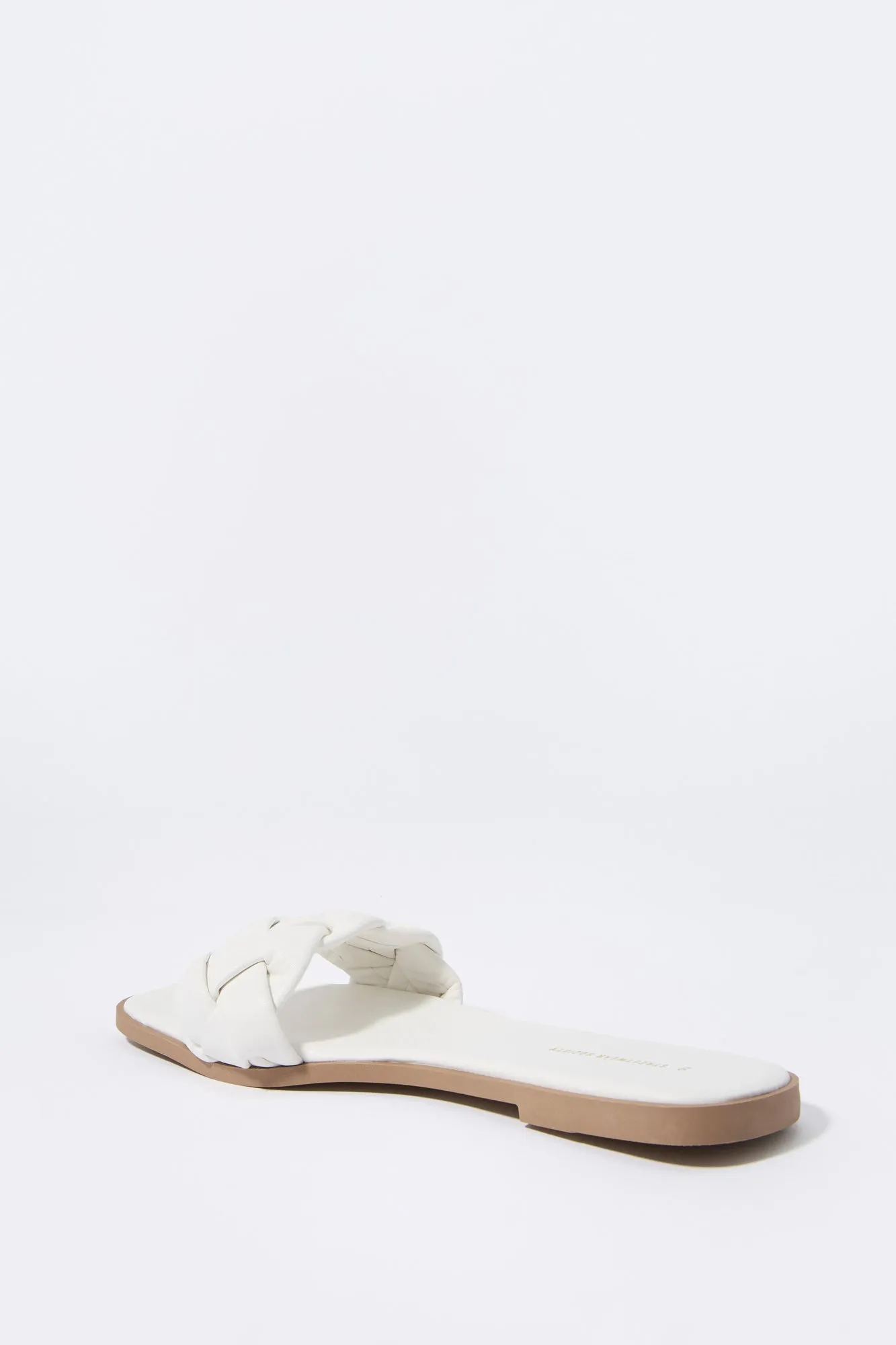 Faux Leather Woven Slide Sandal sold by Urban Planet product image thumbnail 4