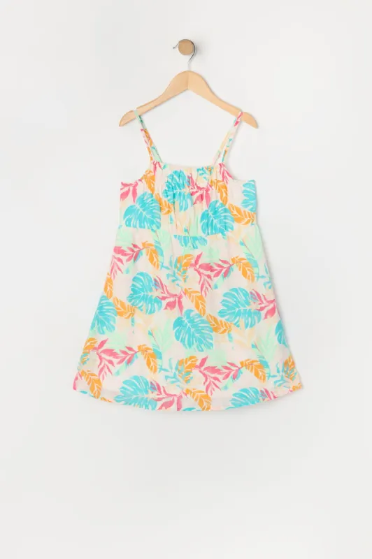 Girls Tropical Print Cami Dress sold by Urban Planet