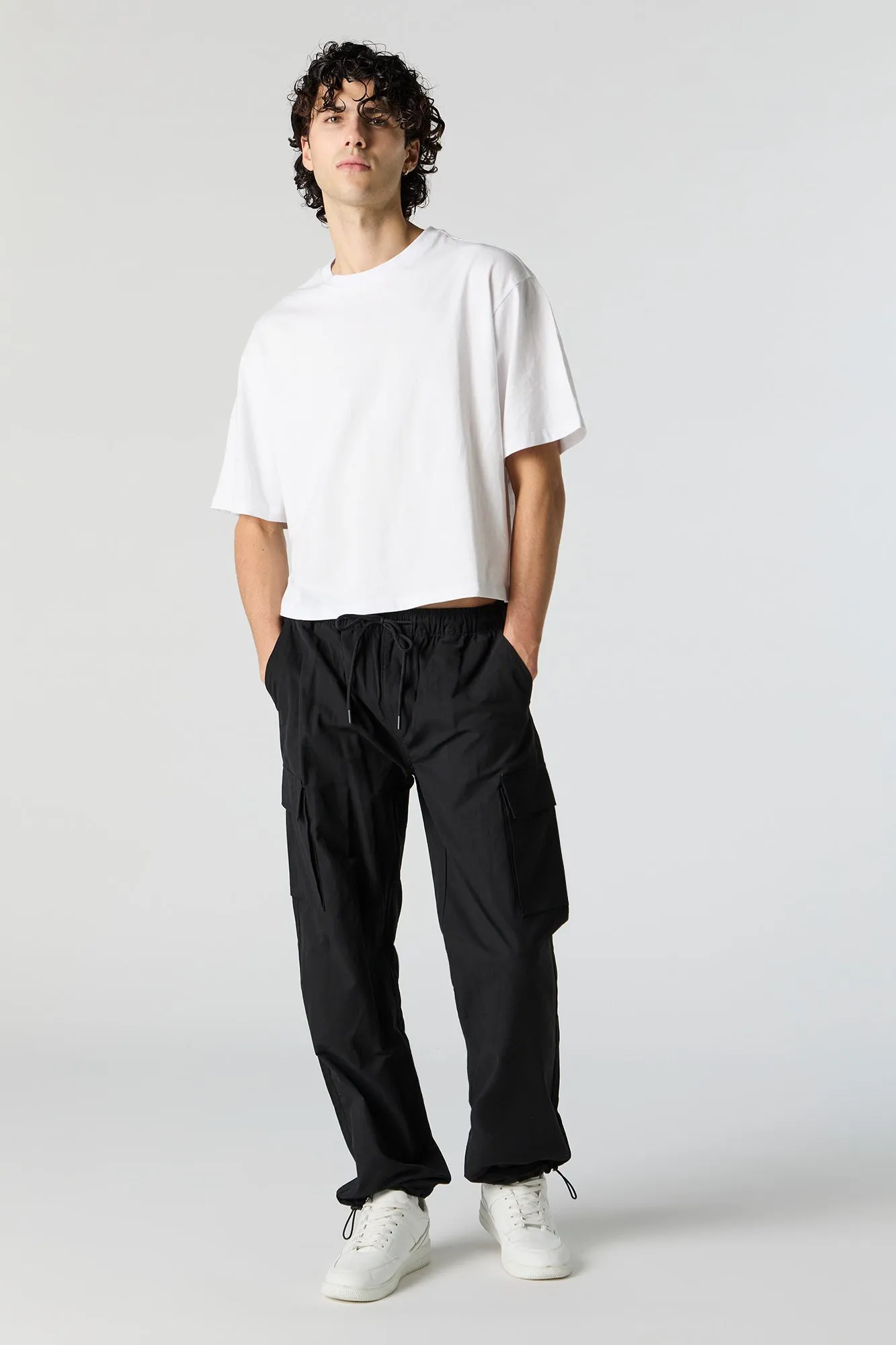 Drawstring Waist Cargo Jogger sold by Urban Planet product image thumbnail 5