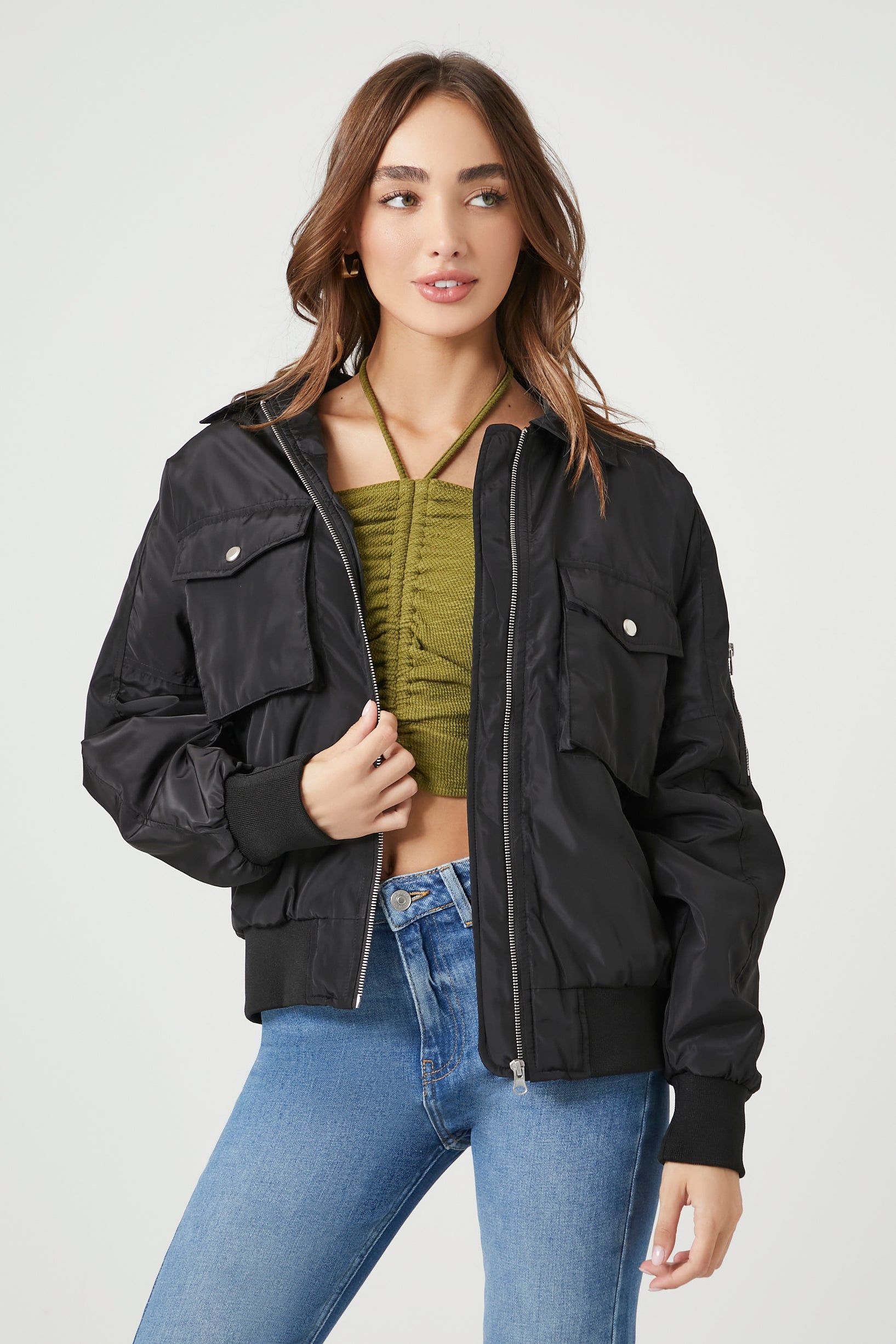 Blouson aviateur avec fermeture à glissière sold by Urban Planet product image thumbnail 6