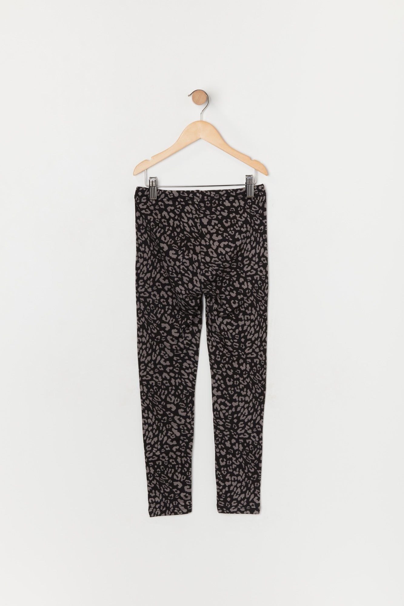 Black Cheetah Print Fleece Legging sold by Urban Planet product image thumbnail 2