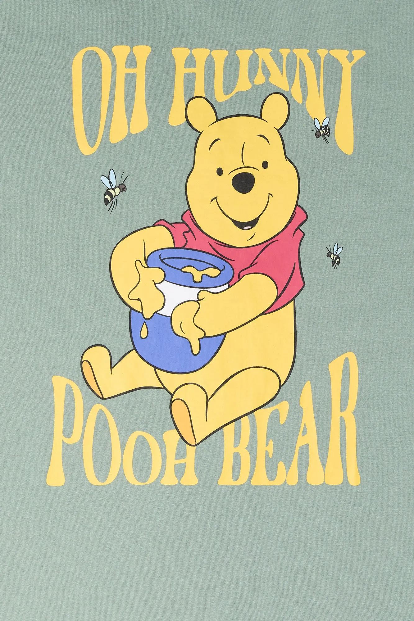 Oh Hunny Pooh Bear Graphic Boyfriend T-Shirt sold by Urban Planet product image thumbnail 4
