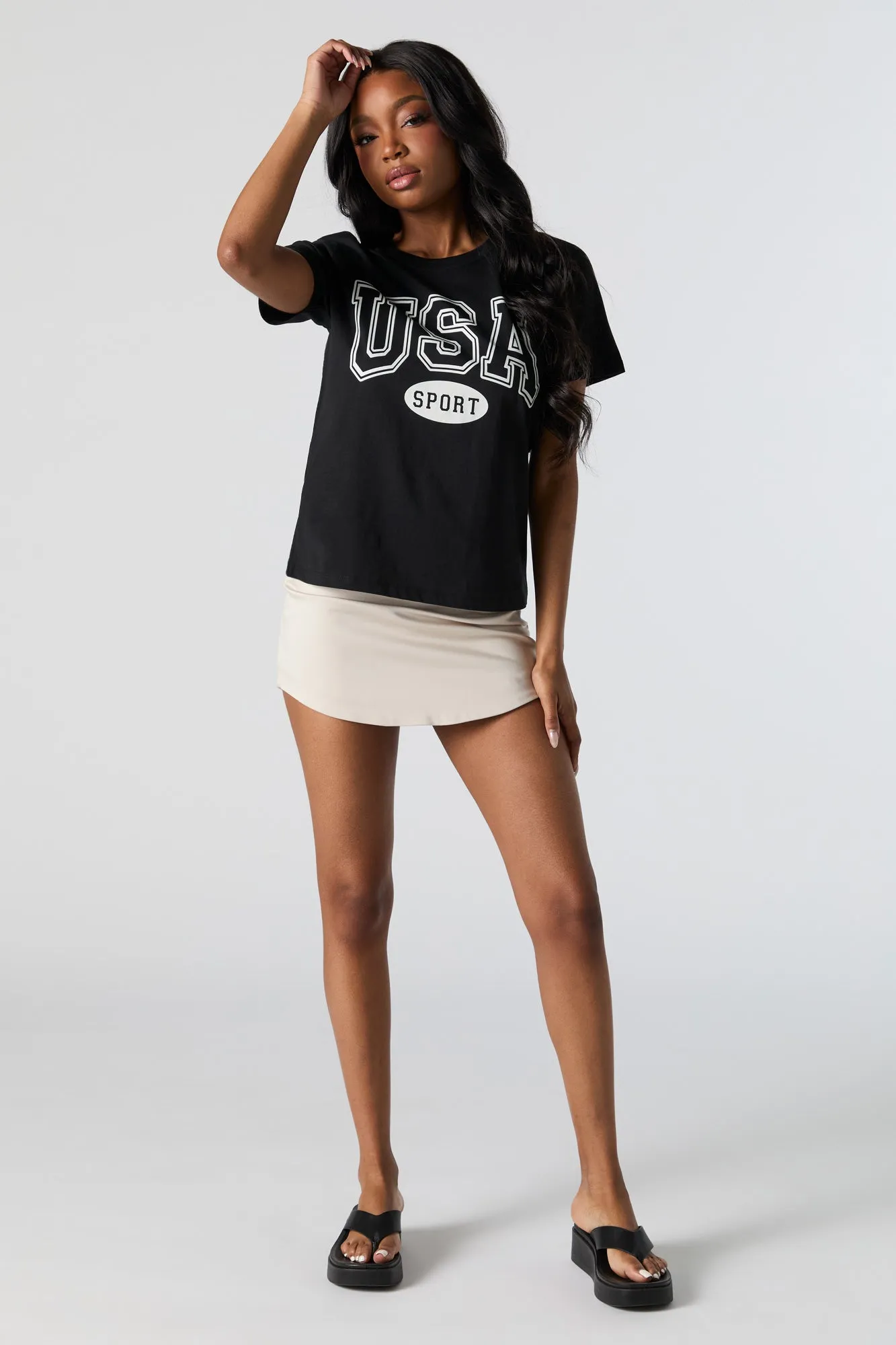 USA Sport Graphic Oversized T-Shirt sold by Urban Planet product image thumbnail 4