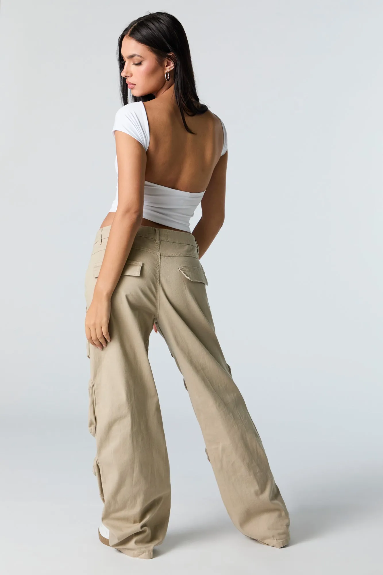 Pantalon cargo à jambe droite avec 6 poches sold by Urban Planet product image thumbnail 4