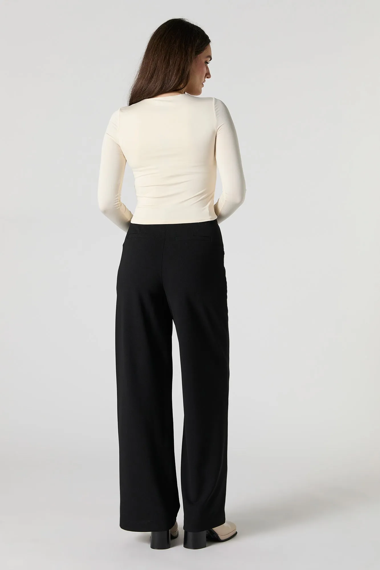 Pantalon habillé plissé à jambe large sold by Urban Planet product image thumbnail 3