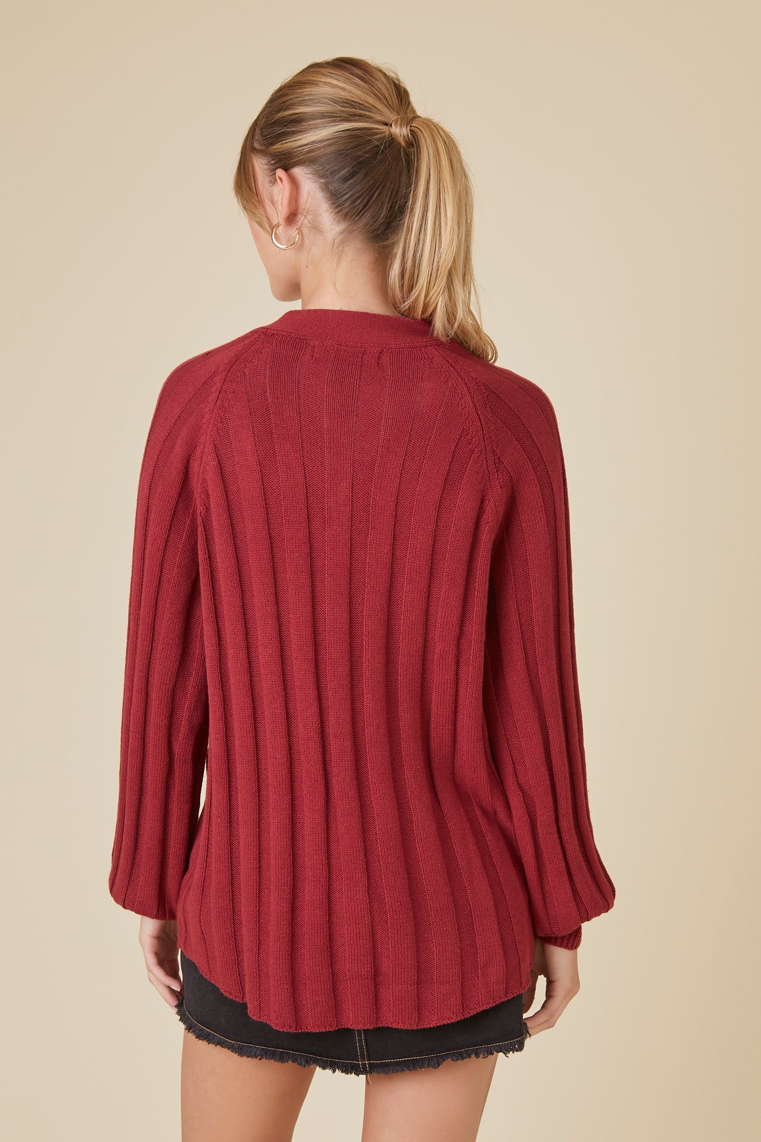 Knit Button-Up Cardigan sold by Urban Planet product image thumbnail 6