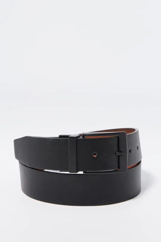 Black Reversible Belt sold by Urban Planet