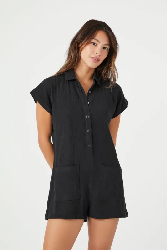 Combi-short couvre-maillot en gaze sold by Urban Planet