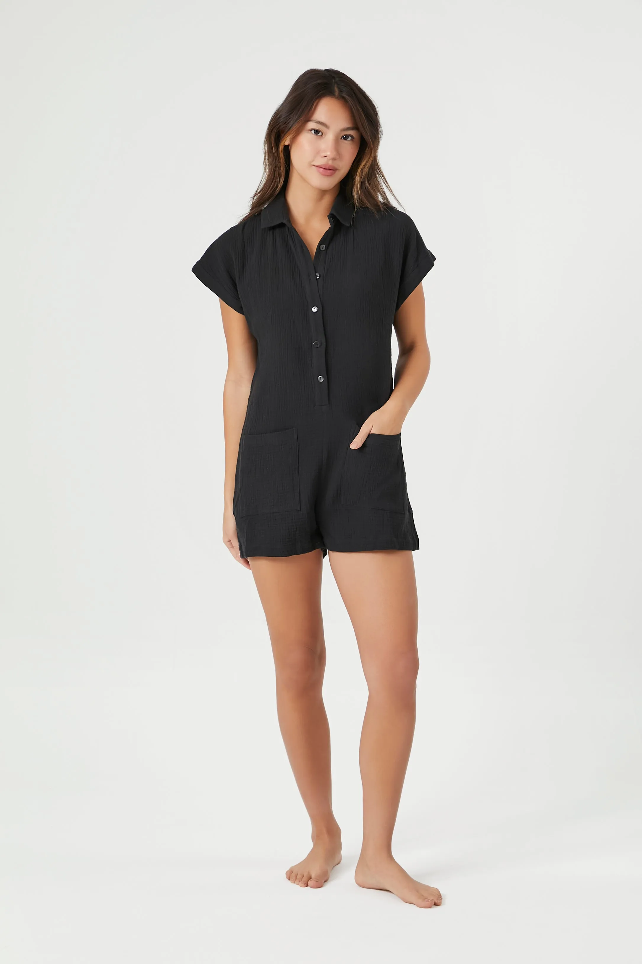 Combi-short couvre-maillot en gaze sold by Urban Planet product image thumbnail 4