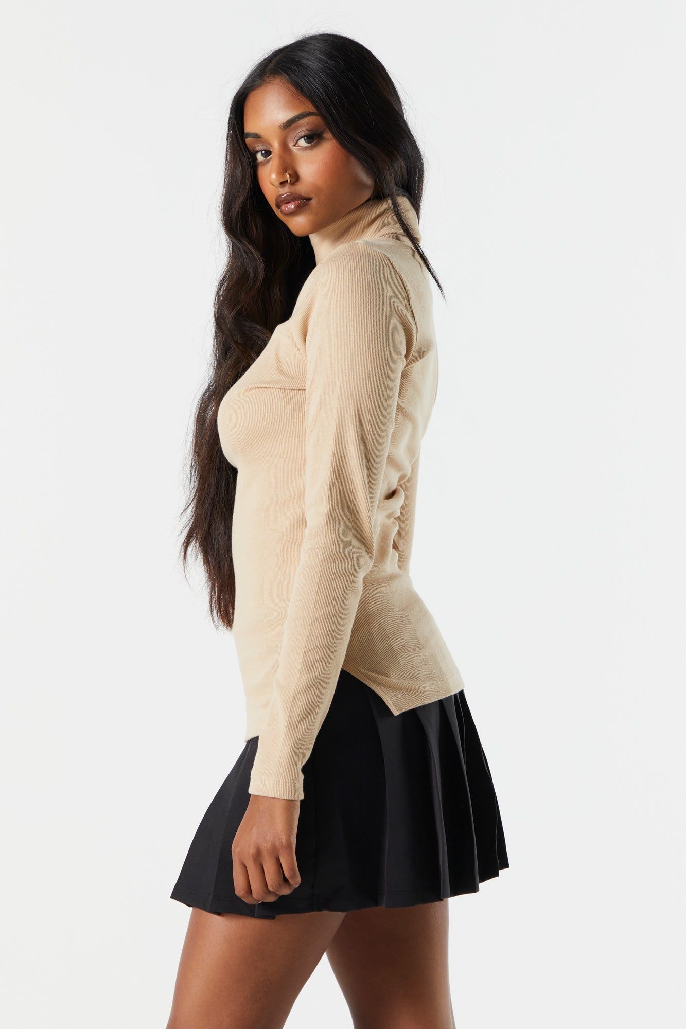 Col roulé côtelé Coloré à manches longues sold by Urban Planet product image thumbnail 2