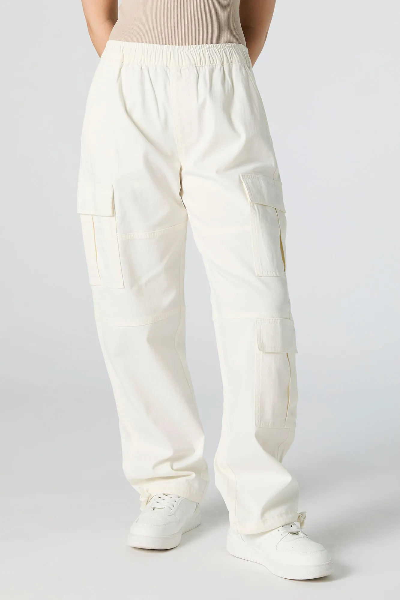 Elastic Waist Tie Hem Cargo Pant sold by Urban Planet product image thumbnail 2