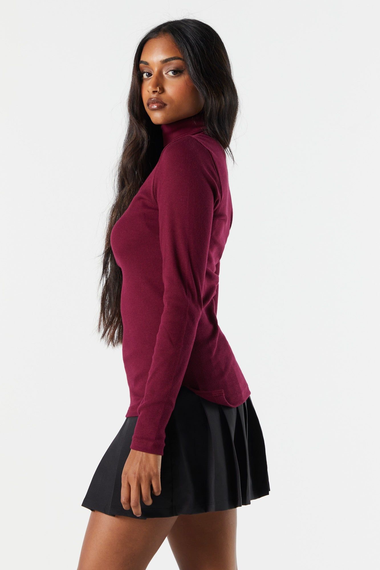 Col roulé côtelé Coloré à manches longues sold by Urban Planet product image thumbnail 5