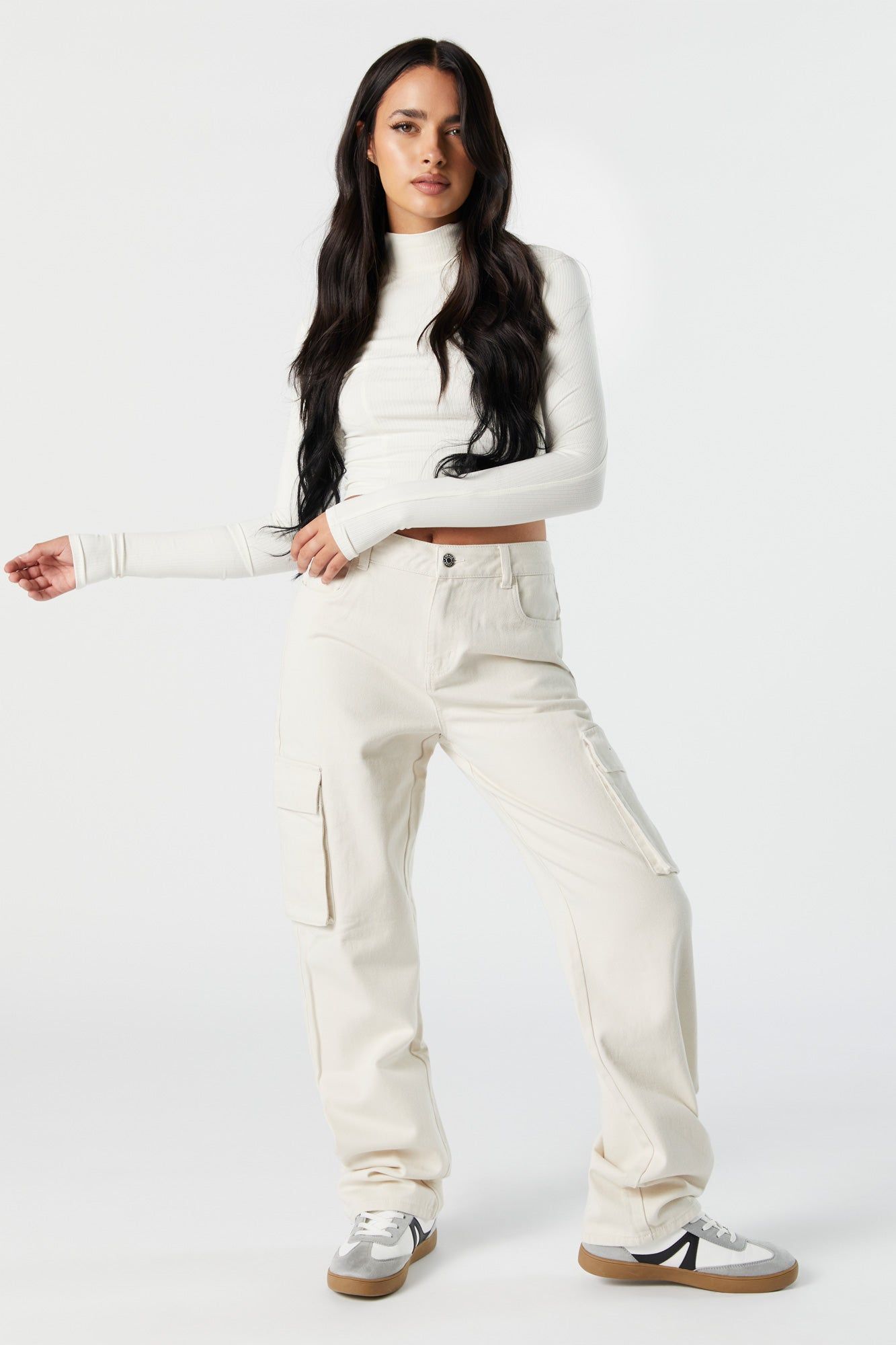 White Everyday Cargo Jean sold by Urban Planet