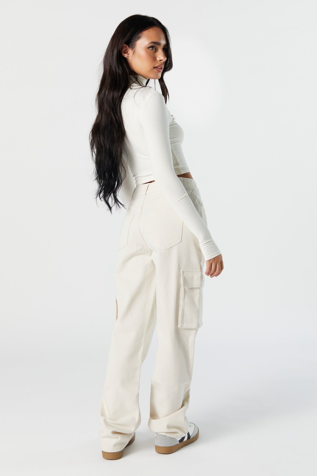 White Everyday Cargo Jean sold by Urban Planet product image thumbnail 4