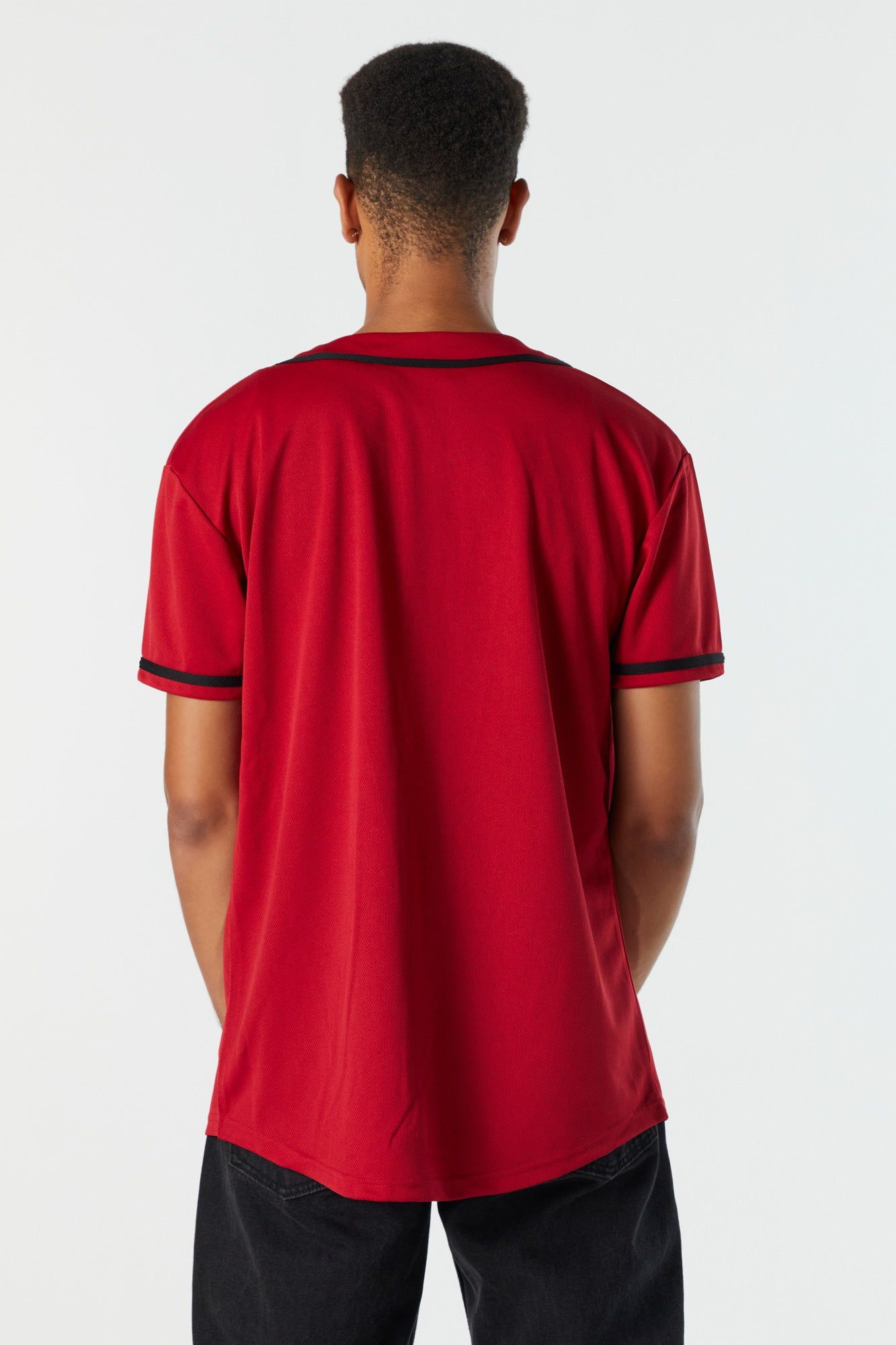 Jersey de baseball rouge à imprimé New York sold by Urban Planet product image thumbnail 2