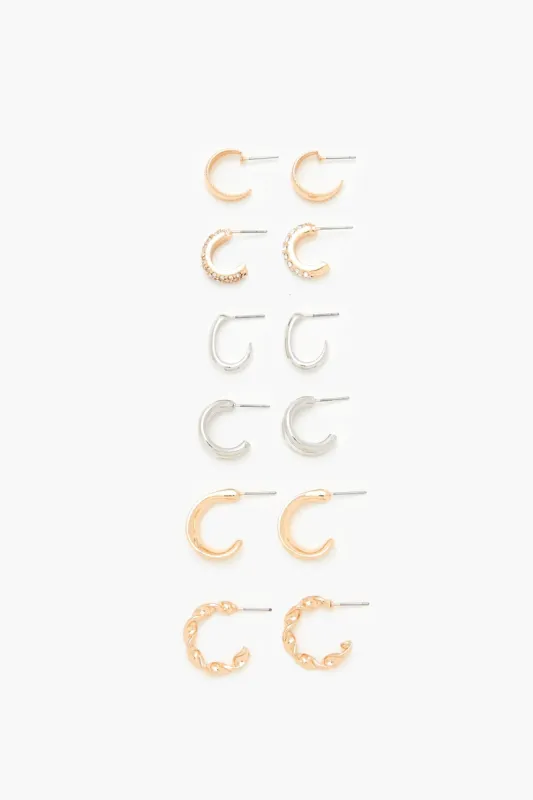 Assorted Hoop Earrings (6 Pack) sold by Urban Planet