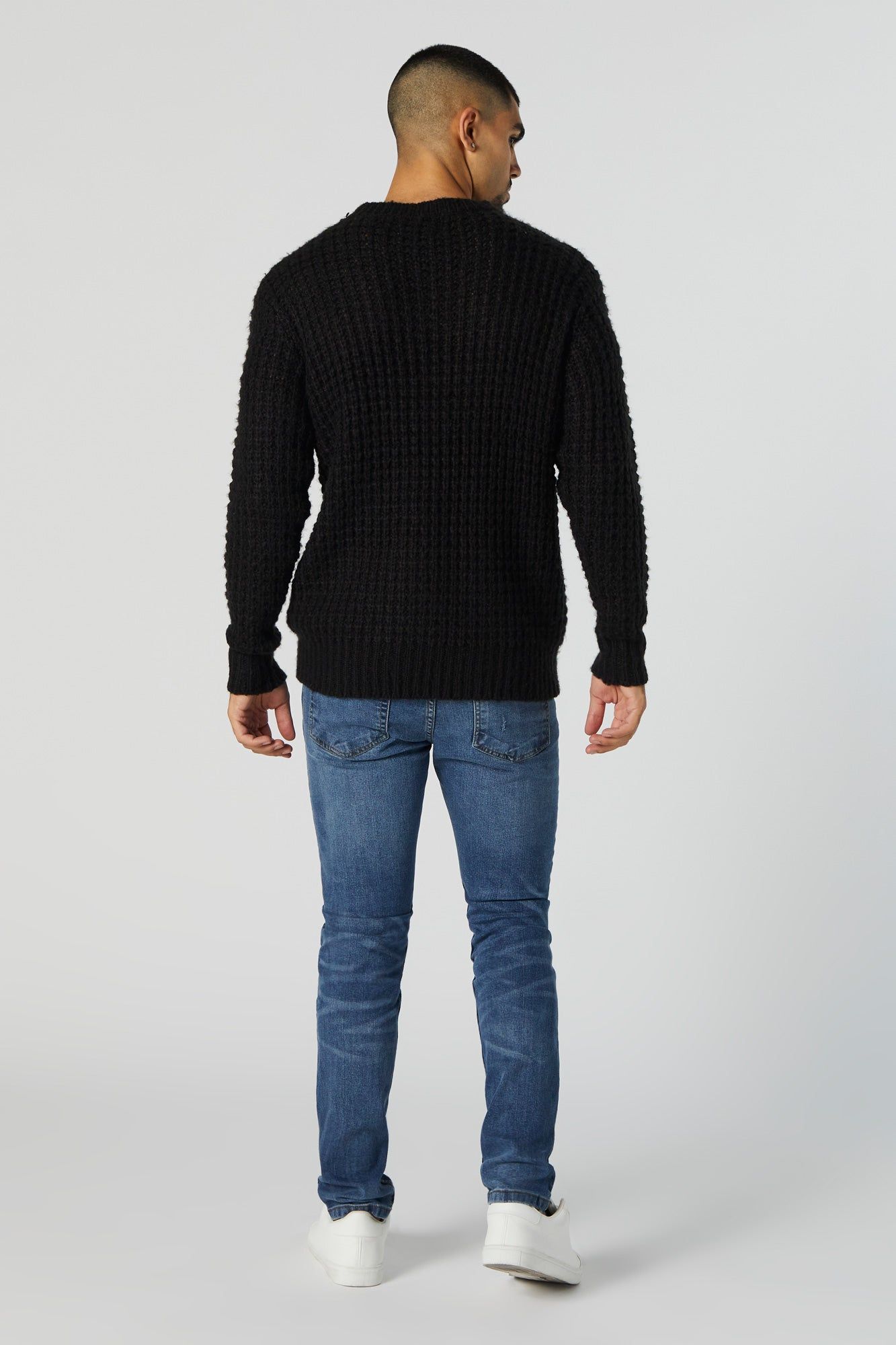 Distressed Medium Wash Skinny Jean sold by Urban Planet product image thumbnail 3