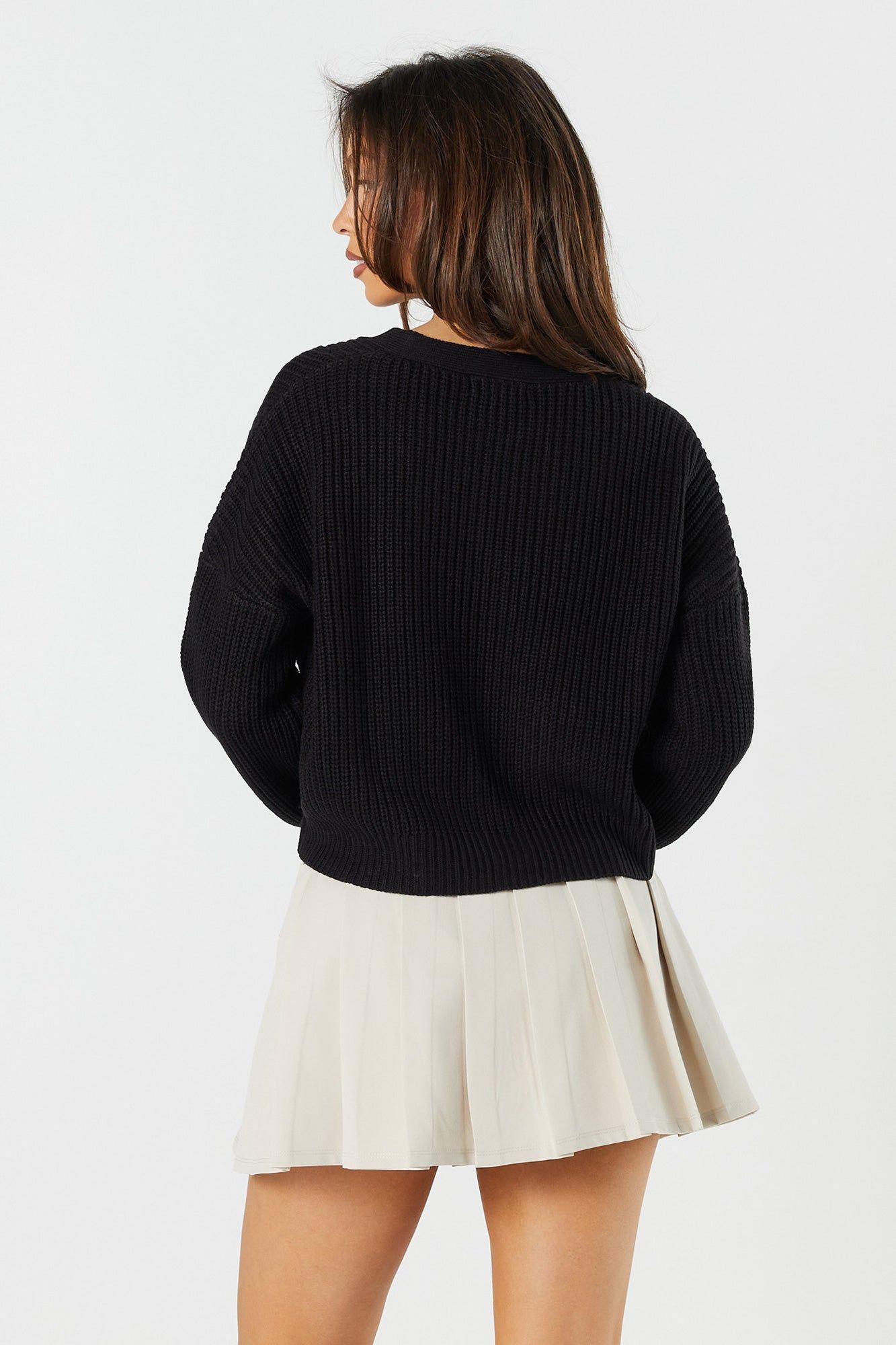 V-Neck Knit Button-Up Cardigan sold by Urban Planet product image thumbnail 5