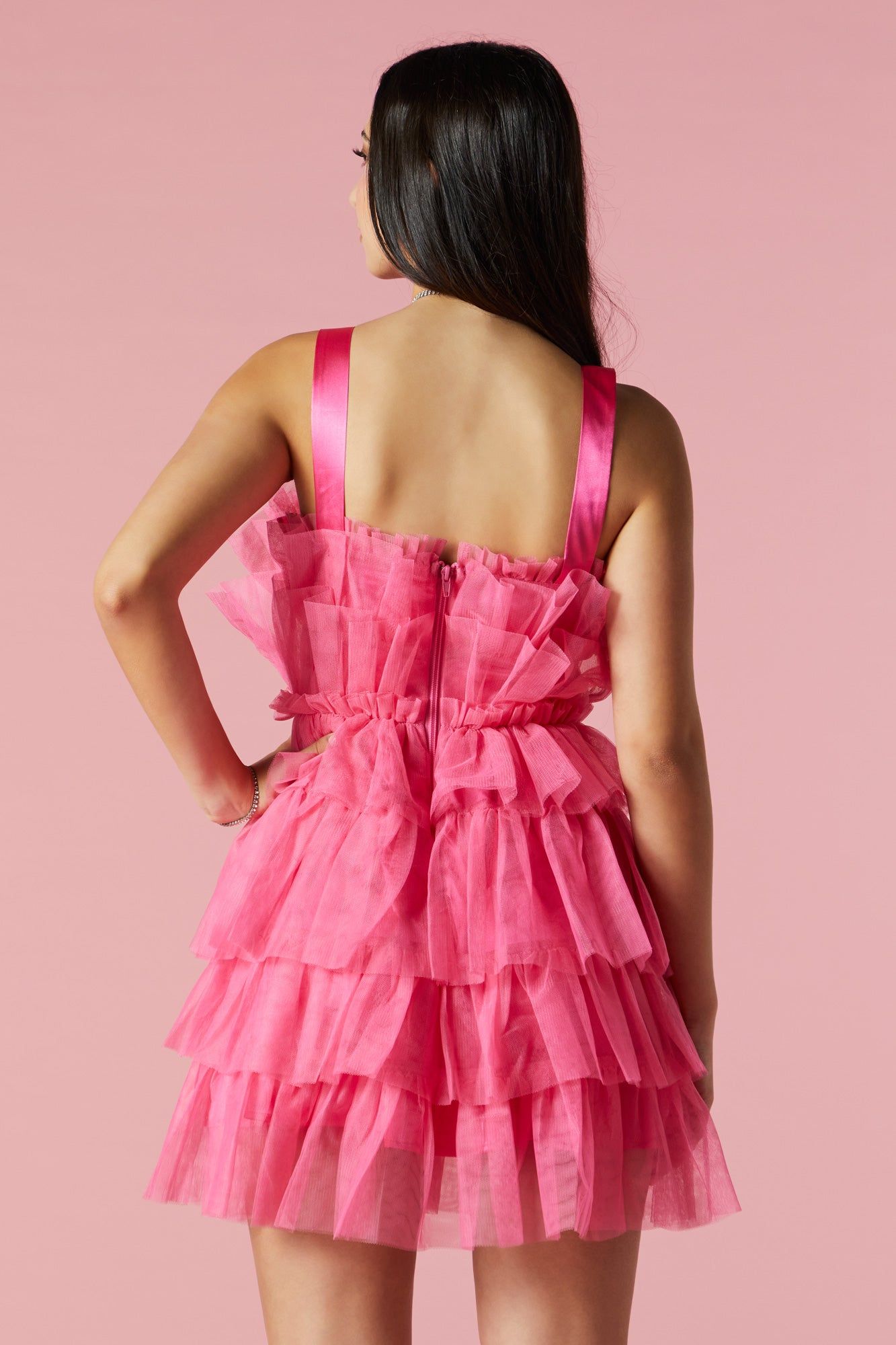 Tulle Tiered Mini Dress sold by Urban Planet product image thumbnail 2