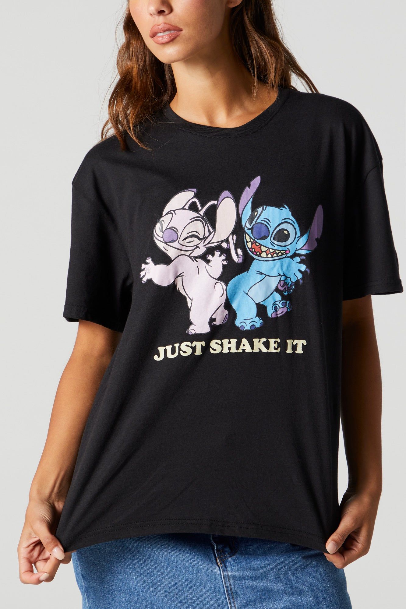 Just Shake It Graphic Boyfriend T-Shirt sold by Urban Planet