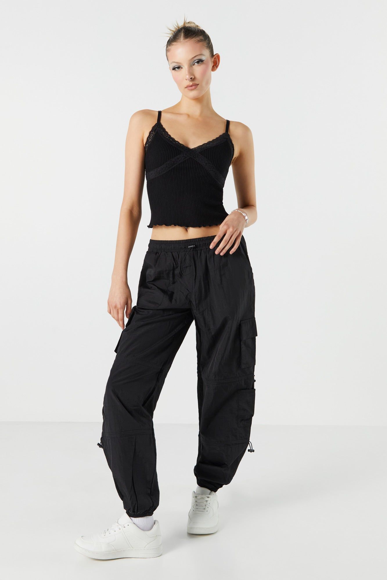 Seamless Lace Trim Tank sold by Urban Planet product image thumbnail 3