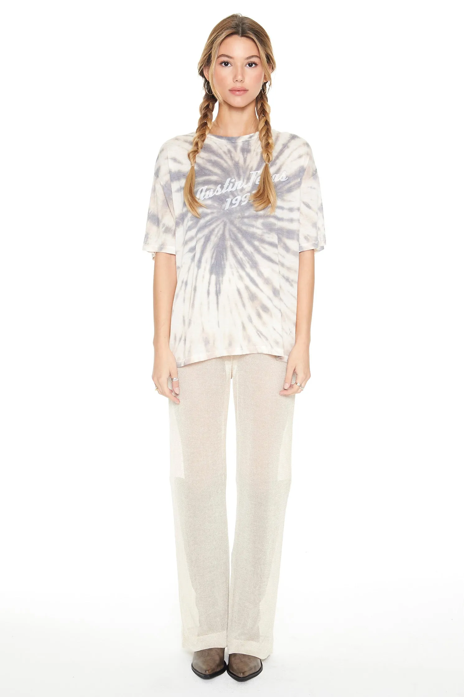 T-shirt noué-teint à imprimé Austin Texas sold by Urban Planet product image thumbnail 4