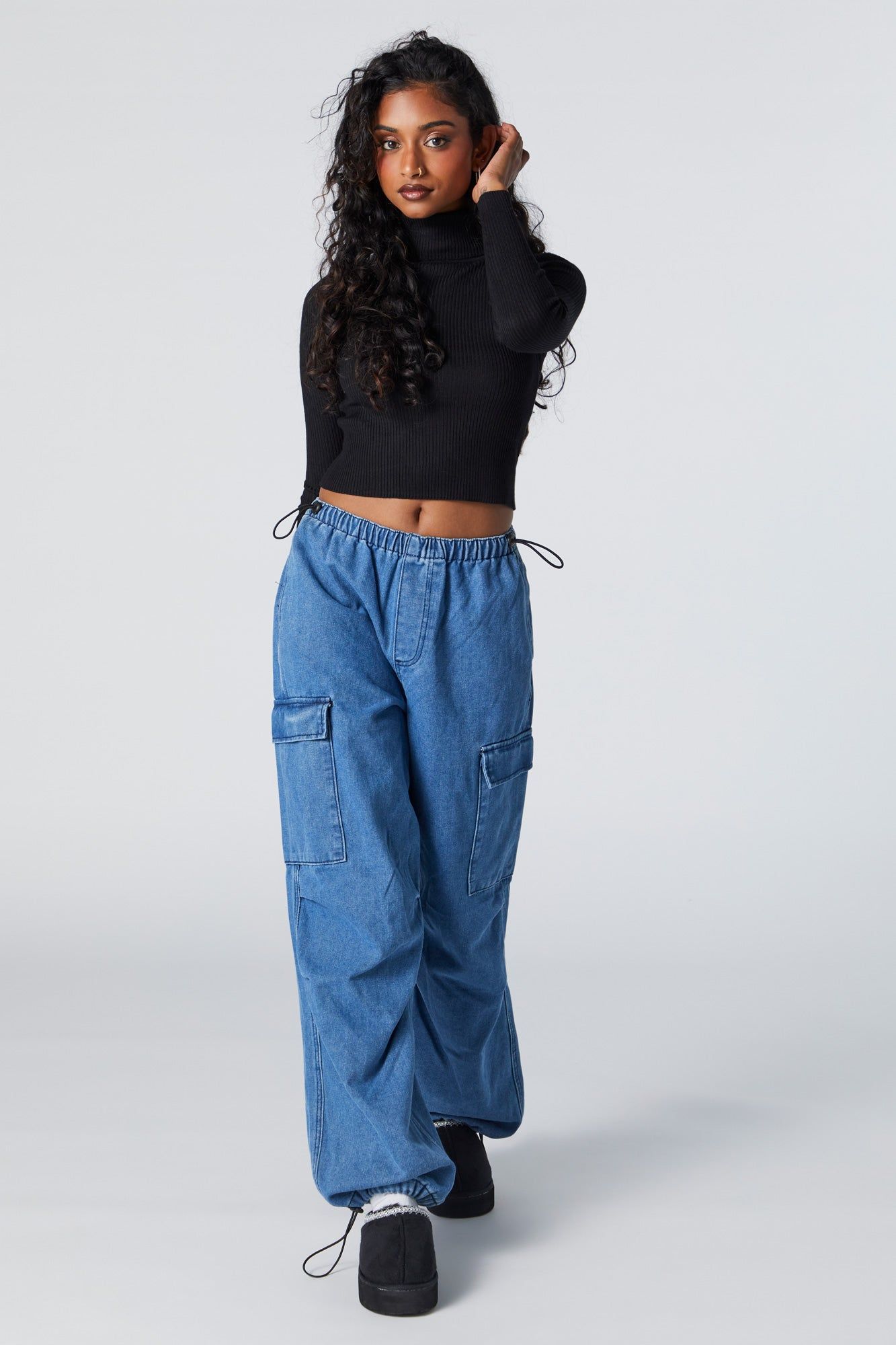 Ribbed Knit Turtleneck Sweater sold by Urban Planet product image thumbnail 3