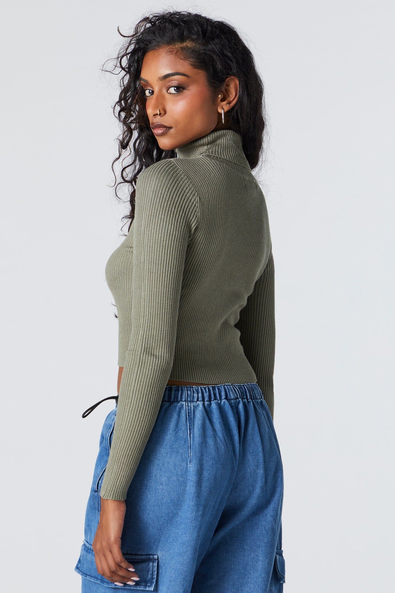 Ribbed Knit Turtleneck Sweater sold by Urban Planet product image thumbnail 5