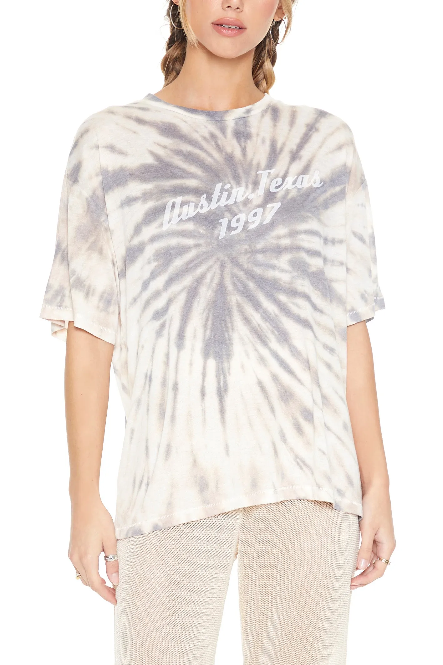 T-shirt noué-teint à imprimé Austin Texas sold by Urban Planet product image thumbnail 5