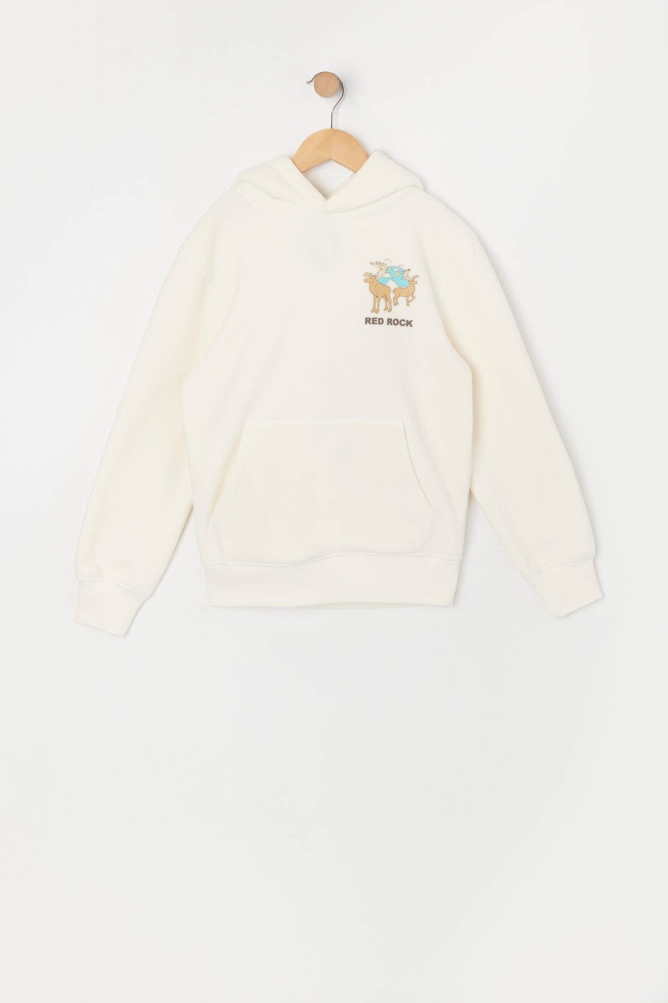 Boys Red Rock Graphic Polar Fleece Hoodie sold by Urban Planet