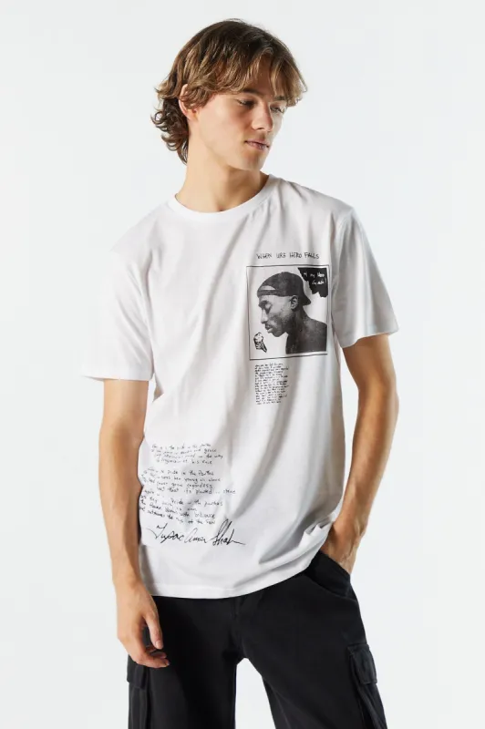 Tupac Signature Graphic T-Shirt sold by Urban Planet