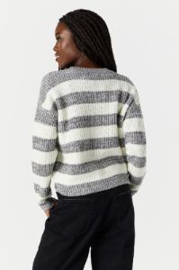Striped Crewneck Knit Sweater sold by Urban Planet