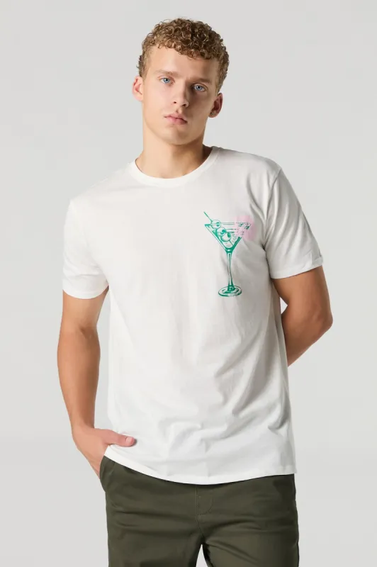 Monaco Martini Room Graphic T-Shirt sold by Urban Planet