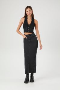 Jupe midi en denim sold by Urban Planet