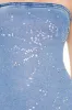 Rhinestone Denim Strapless Mini Dress sold by Urban Planet