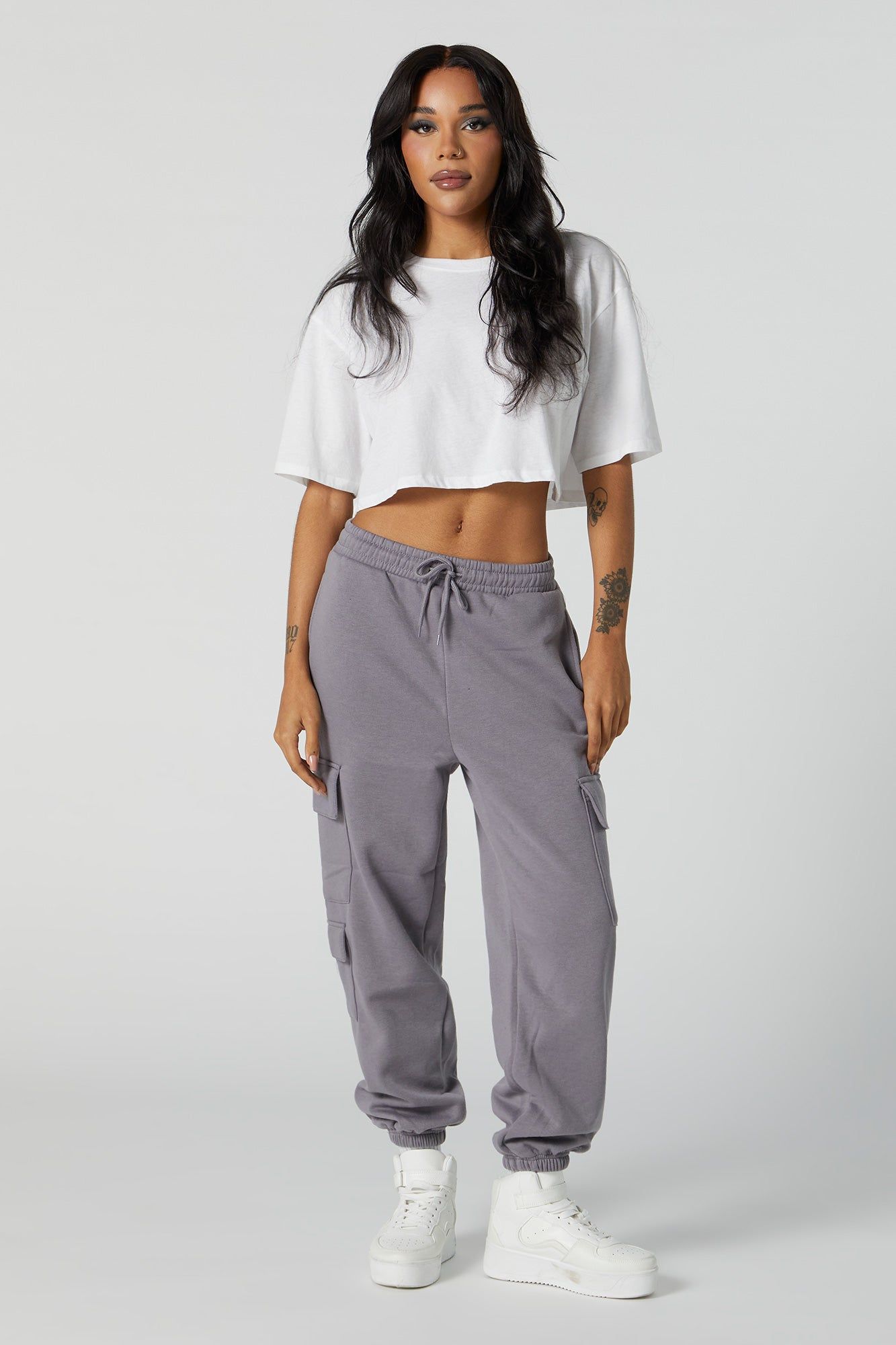 Fleece Multi Pocket Cargo Jogger sold by Urban Planet product image thumbnail 4