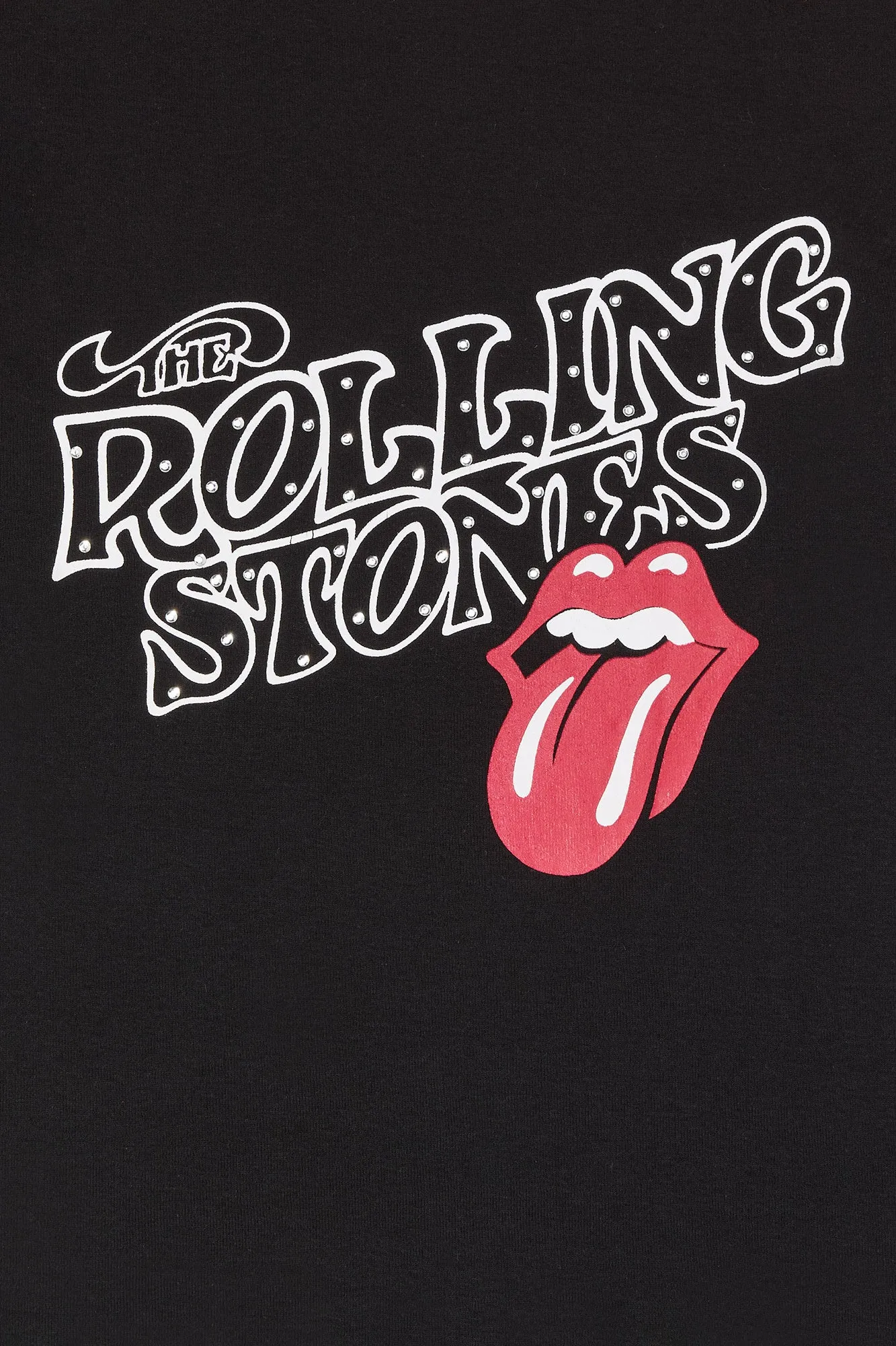 The Rolling Stones Rhinestone Graphic Raglan T-Shirt sold by Urban Planet product image thumbnail 2