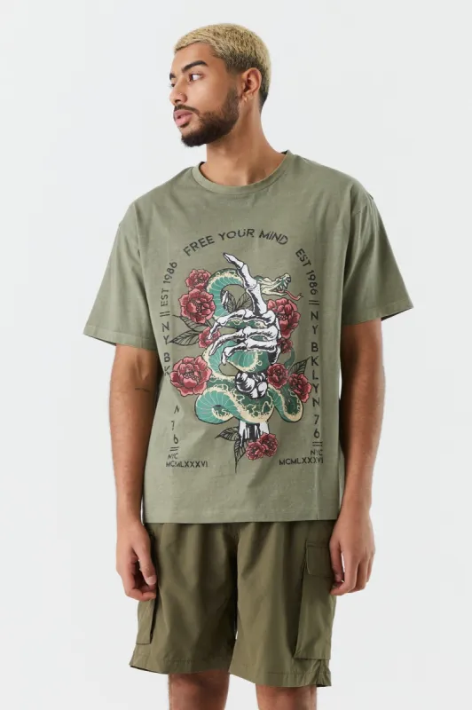 T-shirt à imprimé Free Your Mind sold by Urban Planet