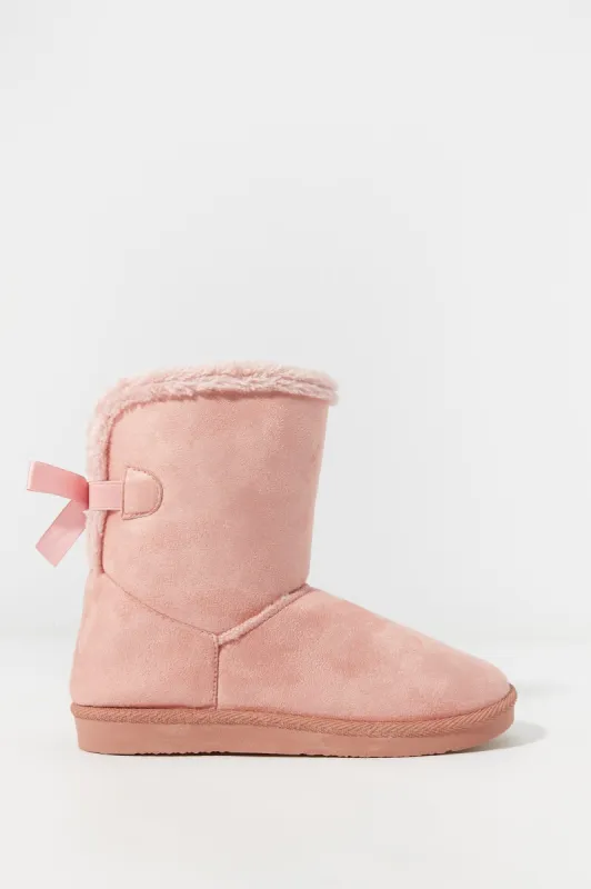 Girls Faux Suede Boot made by Urban Planet