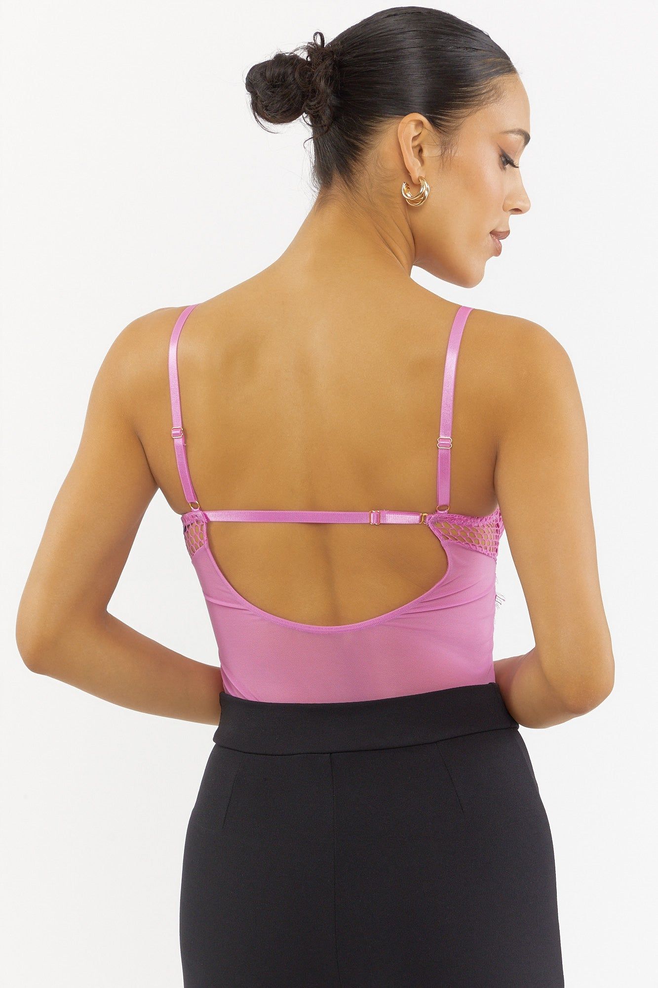 Lace Fishnet Bustier Bodysuit sold by Urban Planet product image thumbnail 2