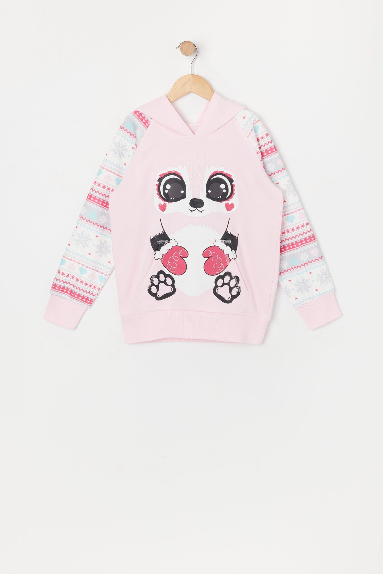 Girls Winter Fox Character Hoodie sold by Urban Planet product image thumbnail 2