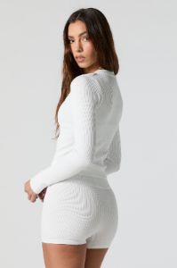 Sommer Ray Seamless Ribbed Zip-Up Top sold by Urban Planet