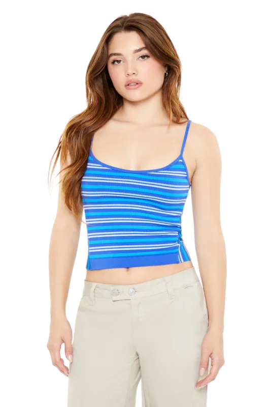 Seamless Striped Cropped Cami sold by Urban Planet