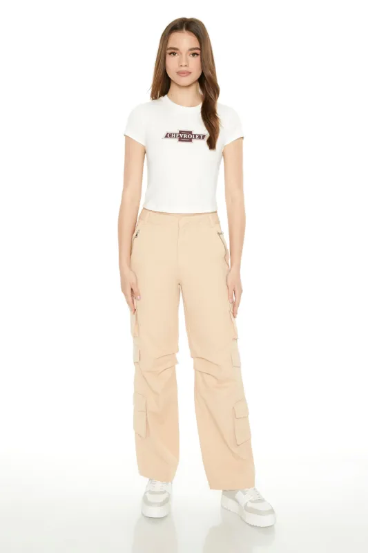 Pantalon cargo mi-taille à jambe droite sold by Urban Planet