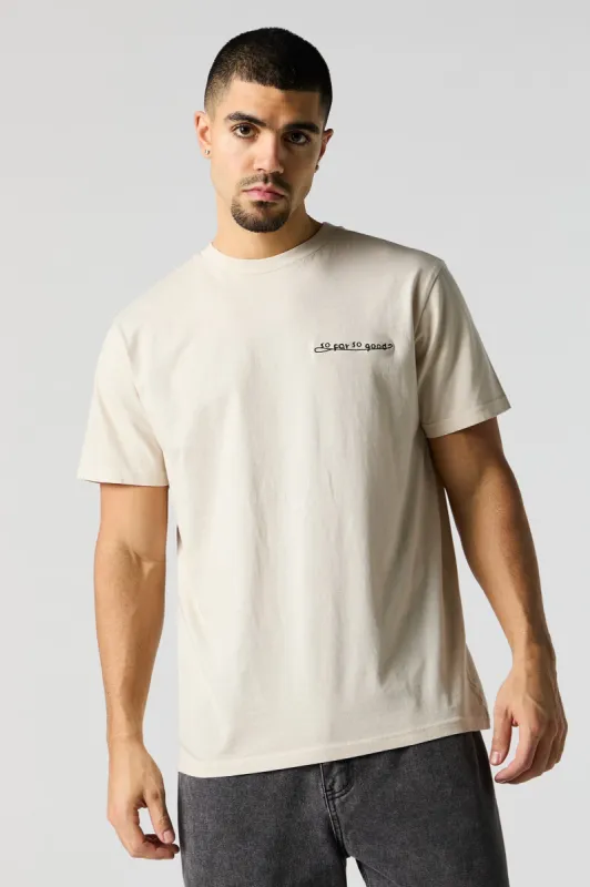 So Far So Good Embroidered T-Shirt sold by Urban Planet