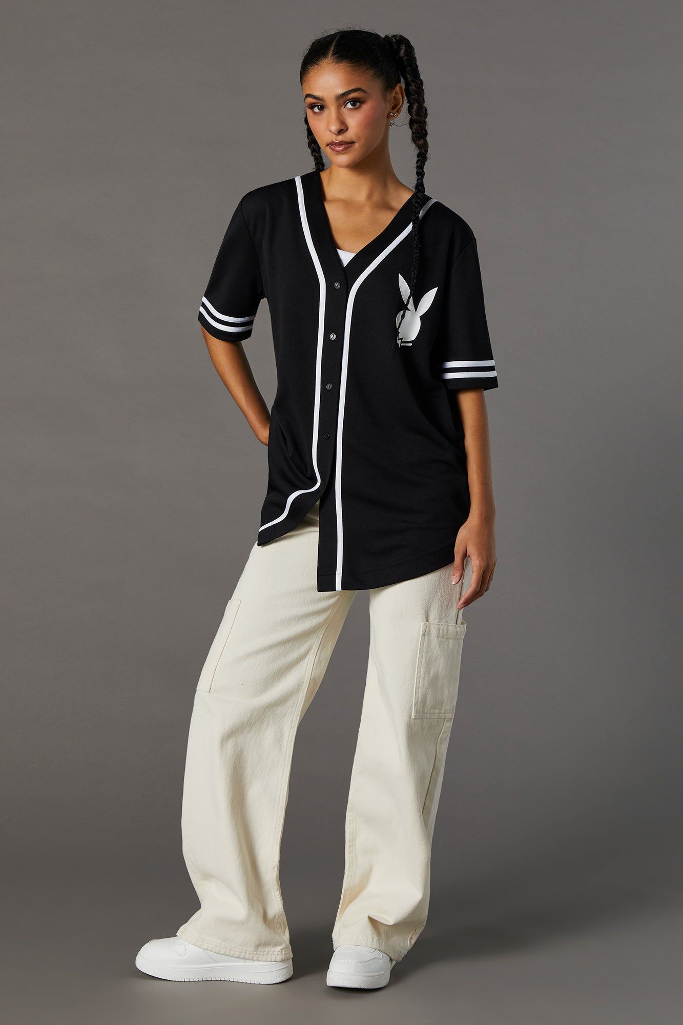 Playboy Graphic Baseball Jersey sold by Urban Planet product image thumbnail 5