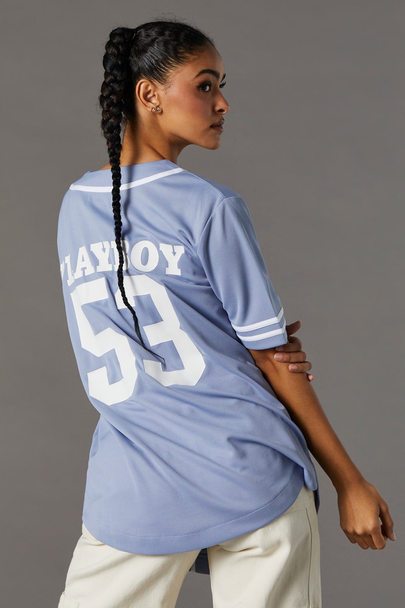 Playboy Graphic Baseball Jersey sold by Urban Planet product image thumbnail 3
