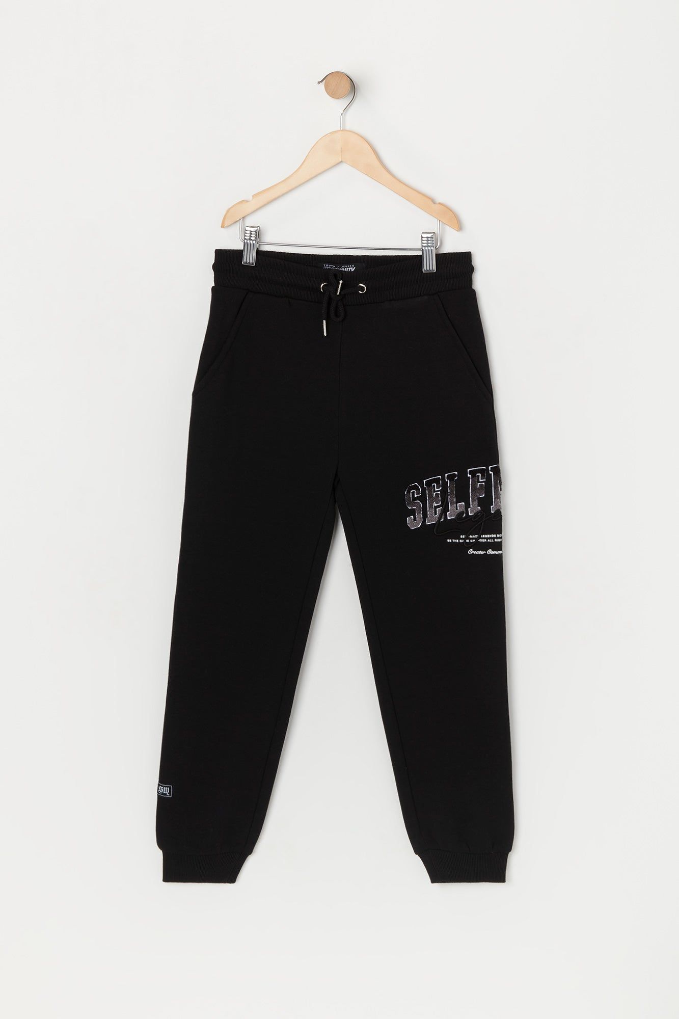 Boys Self Made Chenille Embroidered Jogger sold by Urban Planet product image thumbnail 3