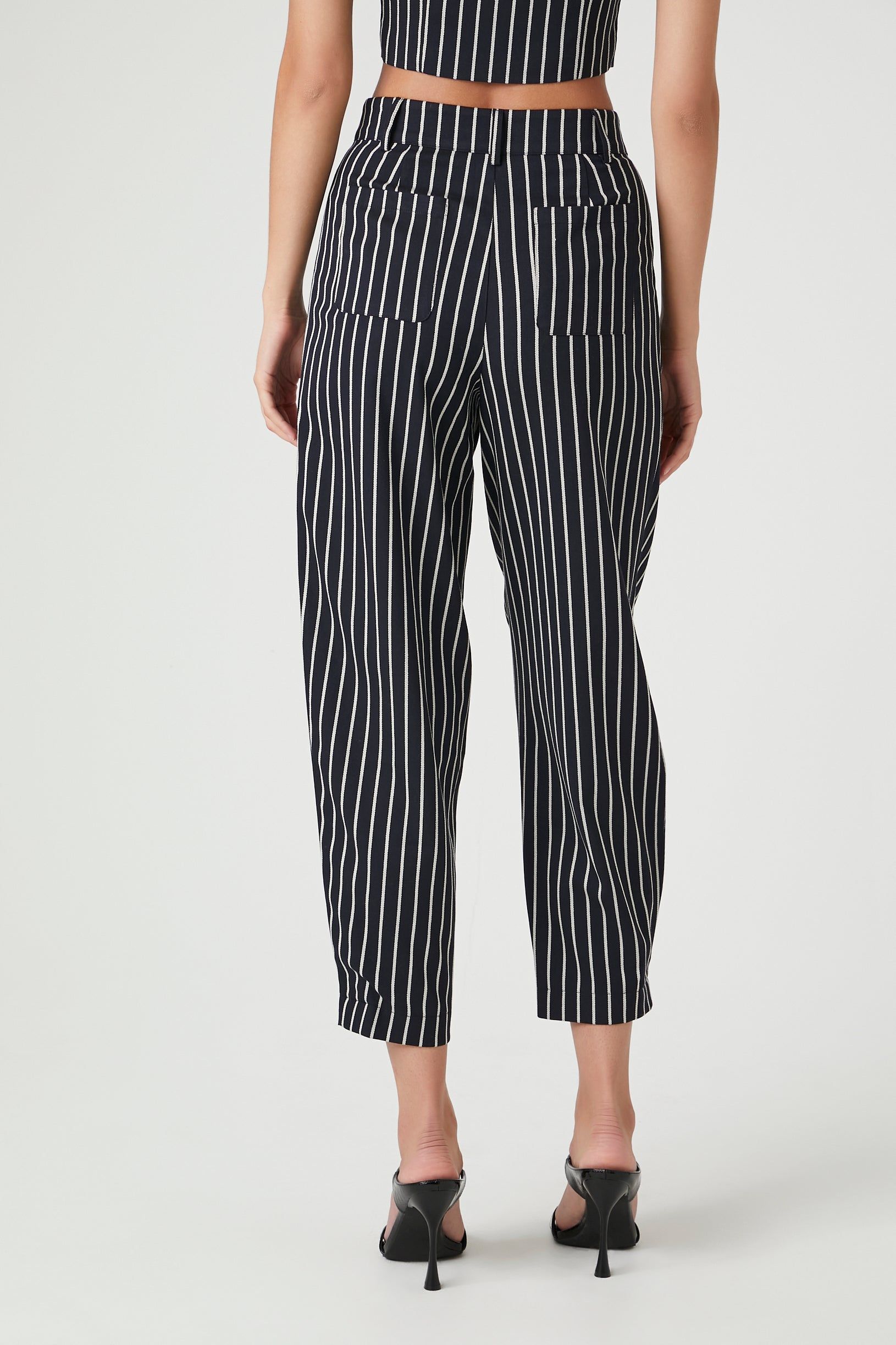 Pantalon à taille haute et fines rayures sold by Urban Planet product image thumbnail 4